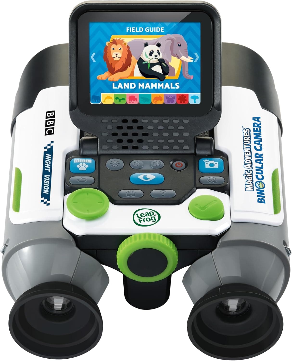 LeapFrog Magic Adventures Binocular Camera, Real Interactive Binoculars with Night Vision & Camera with 10X Optical Zoom, Educational BBC Images, Videos & Facts, Toy for 5, 6+ Years, English Version